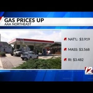 Gas prices rising again in RI, Mass.