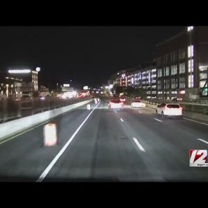 I-95 lanes shift onto new bridge in Providence