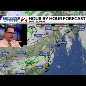 Weather Now:  Showers arrive for the beginning of the week