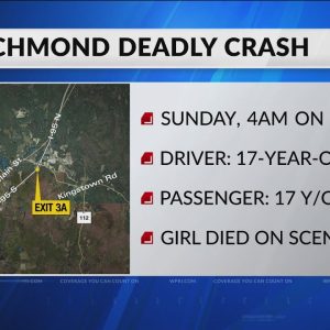 17-year-old girl killed in crash on I-95 in Richmond