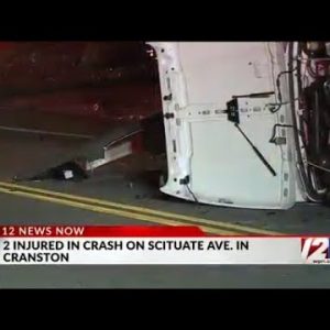 2 seriously injured in Cranston crash