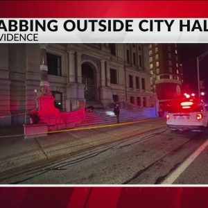 Police investigate stabbing outside Providence City Hall
