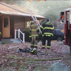 Two people displaced after fire at Burrillville home