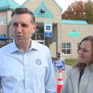 VIDEO NOW: Seth Magaziner arrives to cast his vote