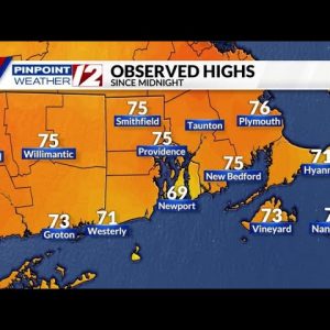 Weather Now:  Record Warmth Possible Sunday