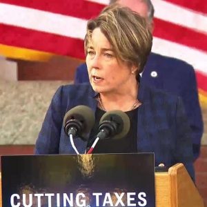 VIDEO NOW: Governor Healey visits Fall River to talk tax cuts