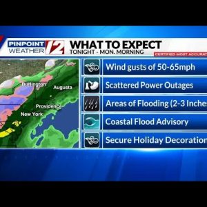 Weather Alert: Strong Winds, Heavy Rain on the Way Tonight Into Monday Morning
